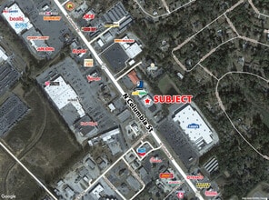 1827 N Columbia St, Milledgeville, GA - Aerial  map view