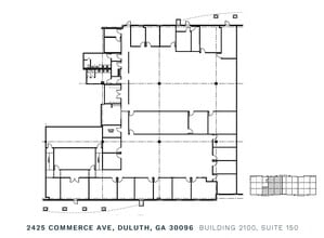 2435 Commerce Ave, Duluth, GA à louer Plan d’étage- Image 1 de 3