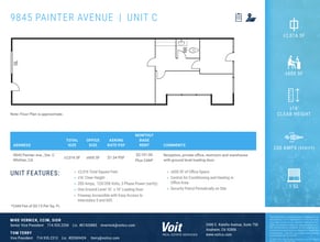 9825 Painter Ave, Santa Fe Springs, CA for lease Floor Plan- Image 1 of 9