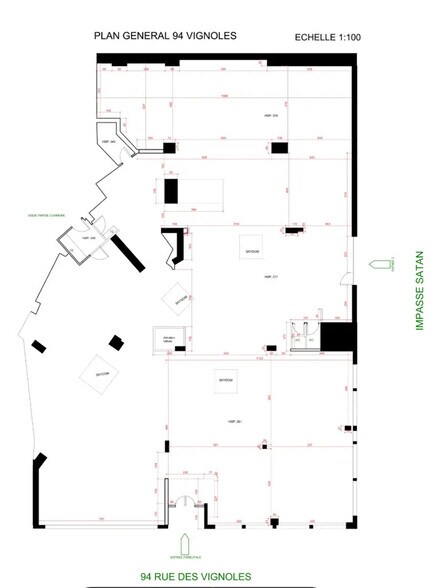 Commerce de détail dans Paris à louer - Plan d’étage - Image 3 de 4