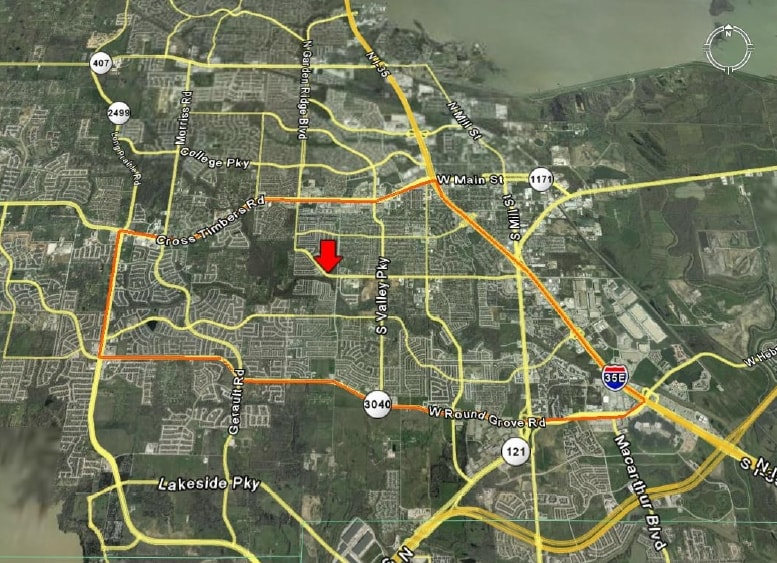 Bellaire Blvd, Lewisville, TX à vendre - Aérien - Image 2 de 2