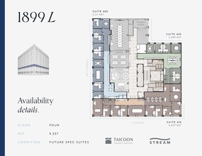 1899 L St NW, Washington, DC à louer Plan d  tage- Image 1 de 2