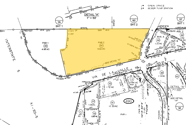 2680-2700 Via de la Valle, Del Mar, CA à louer - Plan cadastral - Image 2 de 9