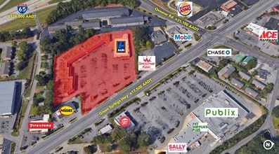 430 Green Springs Hwy, Homewood, AL - Aerial map view
