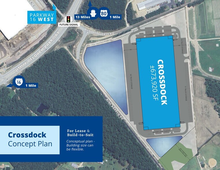 E Bloomingdale Rd, Bloomingdale, GA à louer - Plan de site - Image 3 de 4