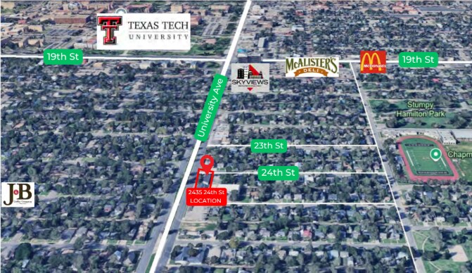 2435 24th St, Lubbock, TX à louer - Photo du bâtiment - Image 3 de 4
