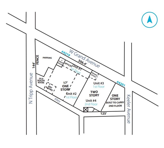 4201-4223 W Grand Ave, Chicago, IL à vendre - Plan d  tage - Image 3 de 3