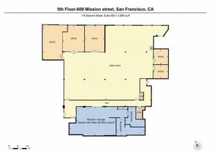 118 2nd St, San Francisco, CA à louer Plan d’étage- Image 1 de 10