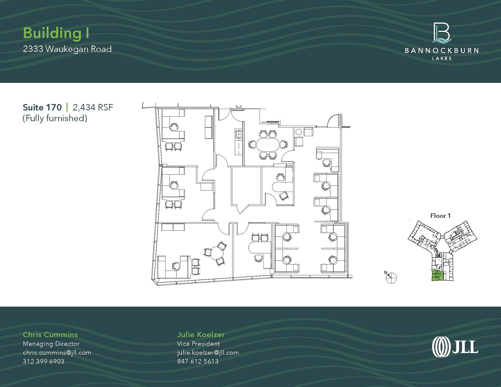 2333 Waukegan Rd, Bannockburn, IL for lease Floor Plan- Image 1 of 1