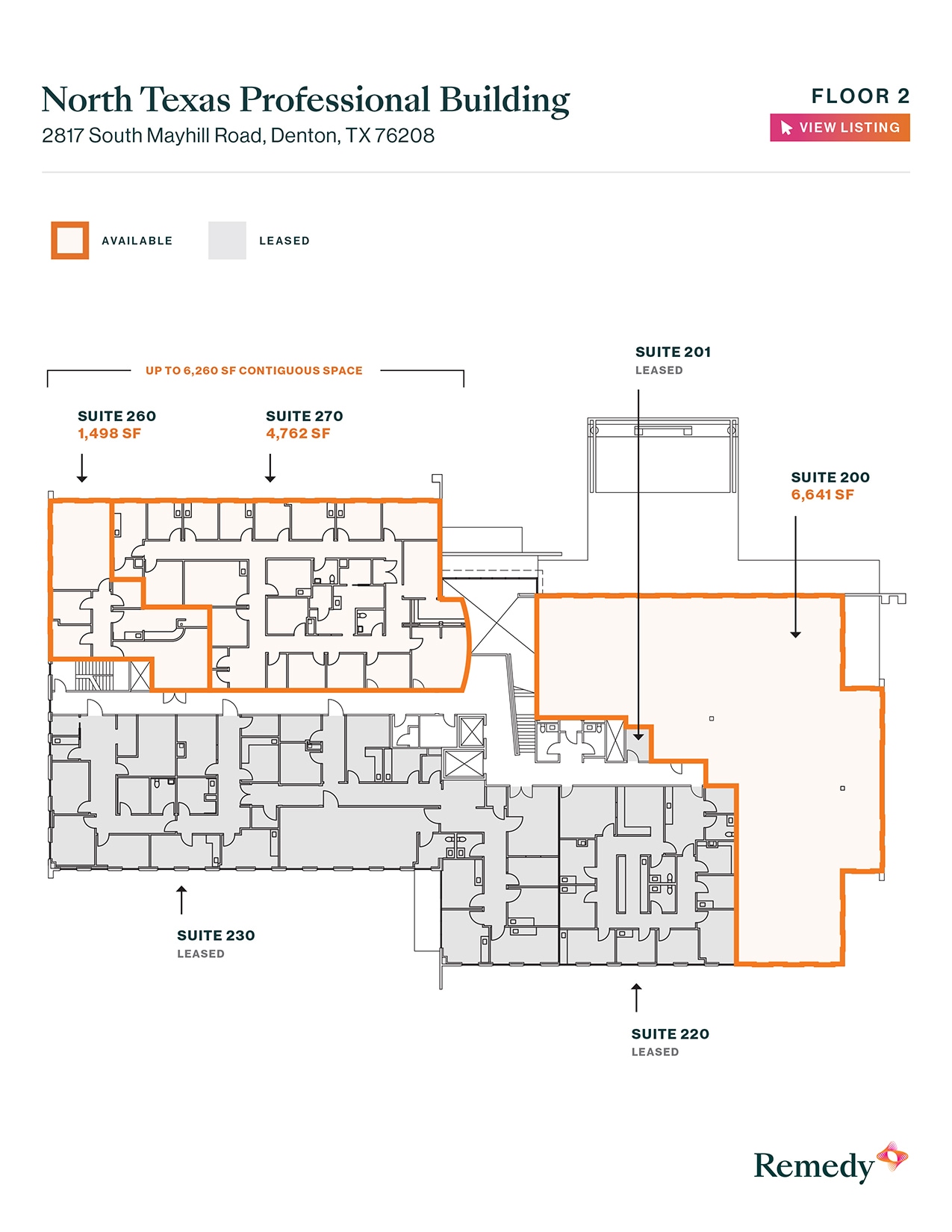 2817 S Mayhill Rd, Denton, TX for lease Floor Plan- Image 1 of 2