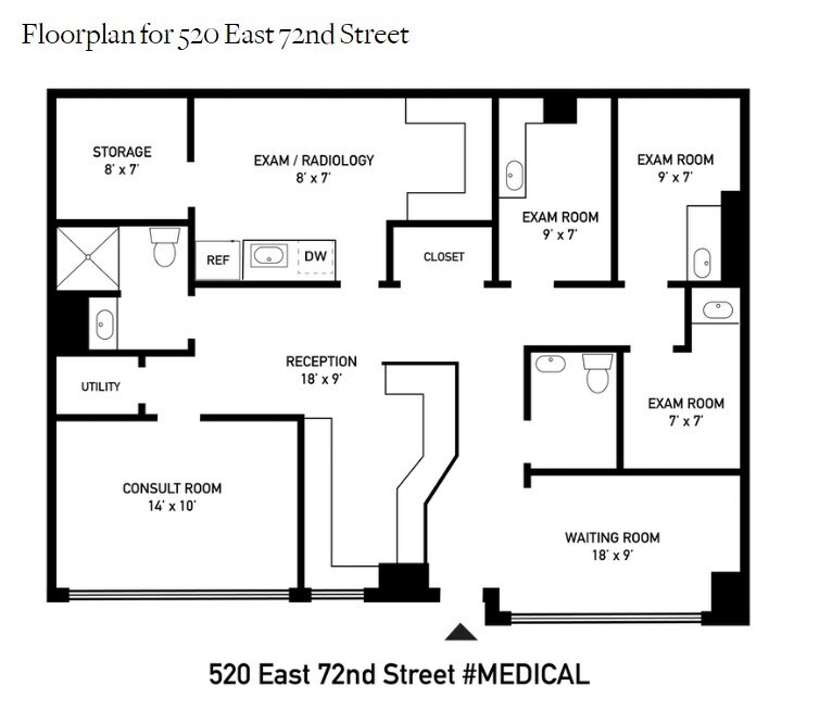 520 E 72nd St, New York, NY 10021 - Unité Medical -  - Plan d’étage - Image 1 of 1