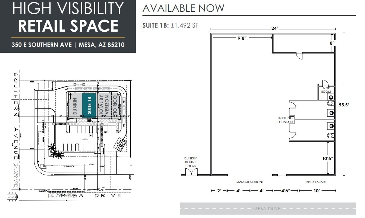 350 E Southern Ave, Mesa, AZ for lease Floor Plan- Image 1 of 1