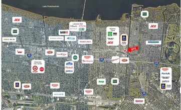 201-225 Veterans Memorial Blvd, Metairie, LA - Aerial  map view