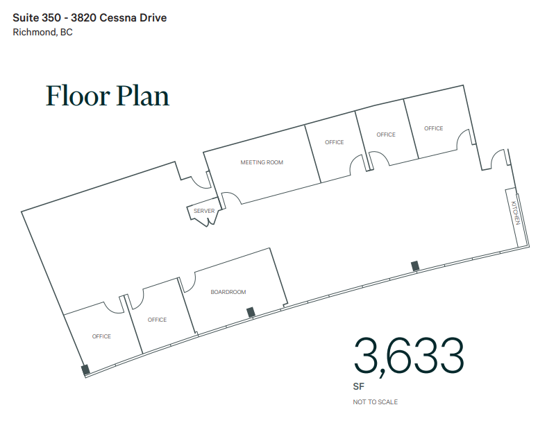 3820 Cessna Dr, Richmond, BC for lease Floor Plan- Image 1 of 1