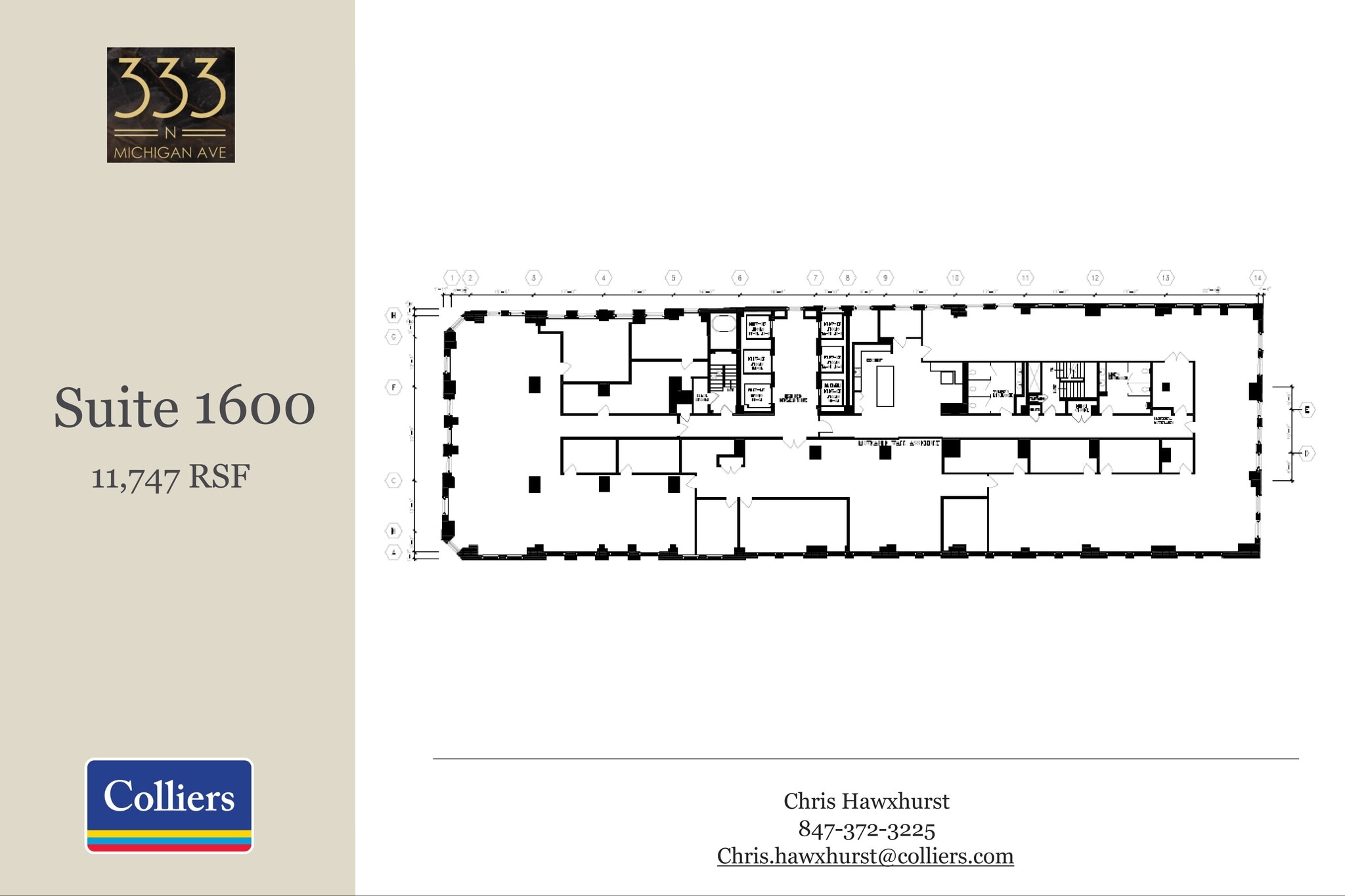 333 N Michigan Ave, Chicago, IL for lease Floor Plan- Image 1 of 1