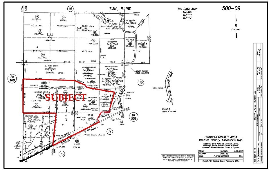 8643 Shekell Rd, Moorpark, CA à vendre - Plan cadastral - Image 3 de 6