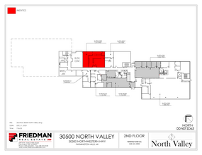 30500 Northwestern Hwy, Farmington Hills, MI for lease Floor Plan- Image 2 of 2