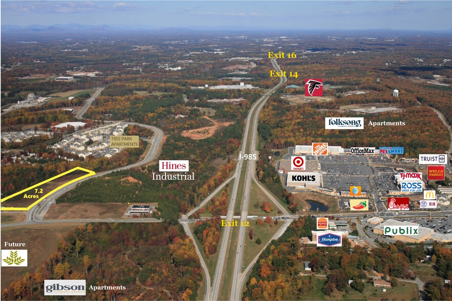 I-985 Exit 12, Flowery Branch, GA for sale - Building Photo - Image 1 of 3