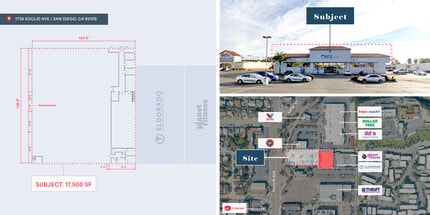 1735 Euclid Ave, San Diego, CA à louer Plan d’étage- Image 1 de 2