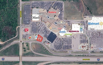 500 Shawnee Mall Dr, Shawnee, OK - AERIAL  map view - Image1