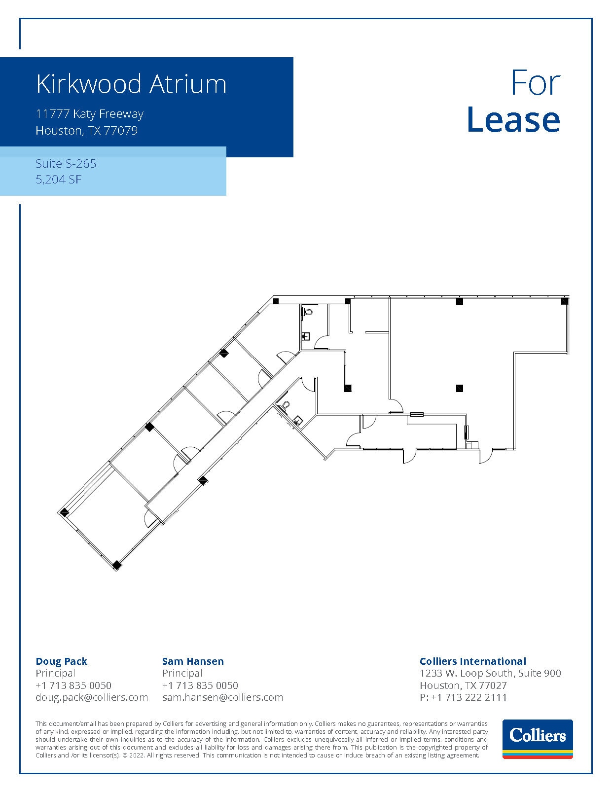 11777 Katy Fwy, Houston, TX à louer Plan d’étage- Image 1 de 1