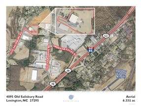 4095 Old Salisbury Rd, Lexington, NC - AERIAL  map view