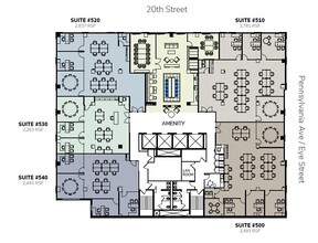 2001 Pennsylvania Ave NW, Washington, DC for lease Floor Plan- Image 2 of 2