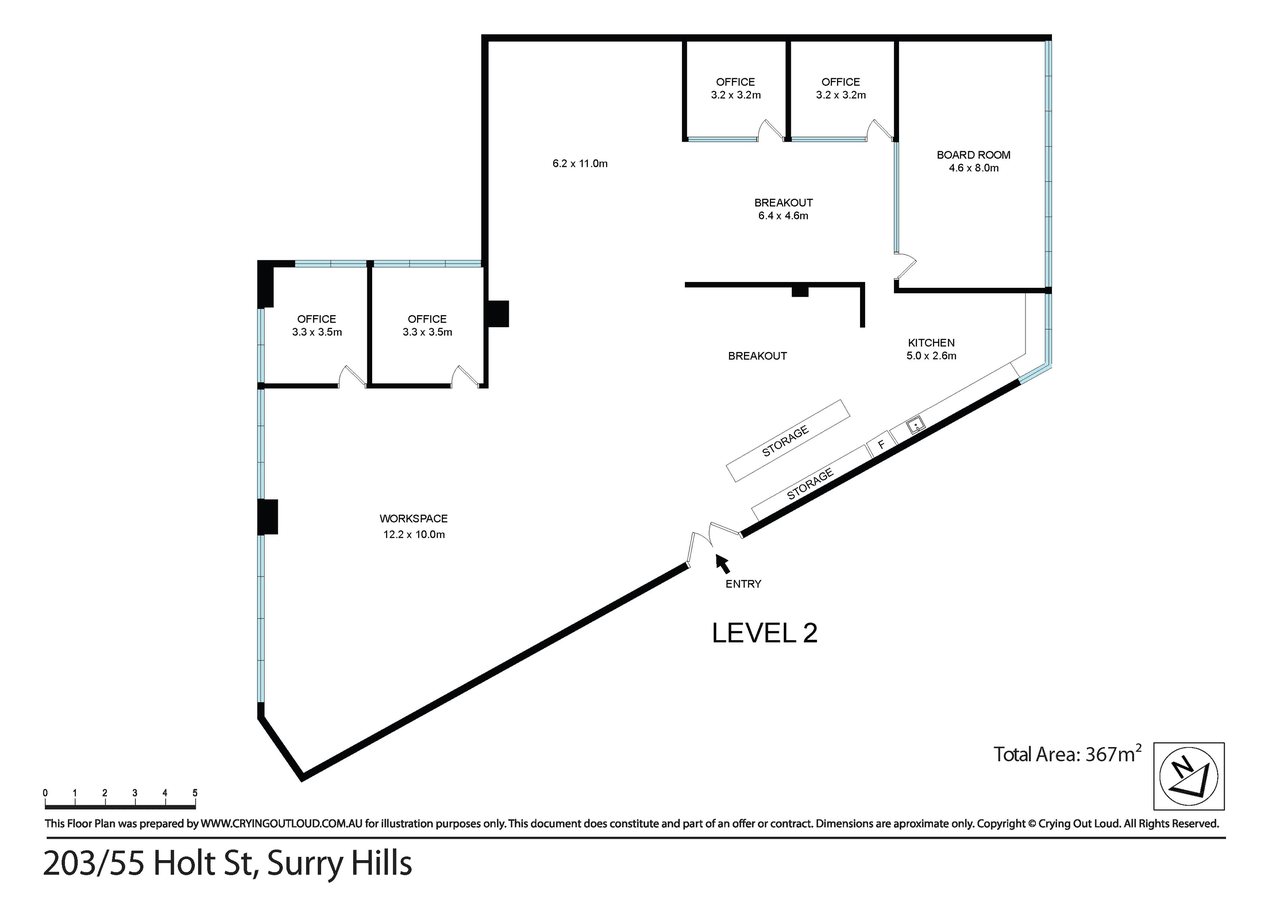 55 Holt St, Surry Hills à louer Plan d’étage- Image 1 de 1