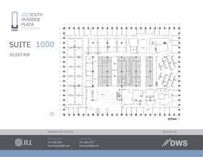 222 S Riverside Plz, Chicago, IL à louer Plan d’étage- Image 1 de 7