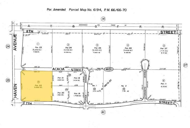 9045 Haven Ave, Rancho Cucamonga, CA for lease - Plat Map - Image 2 of 9