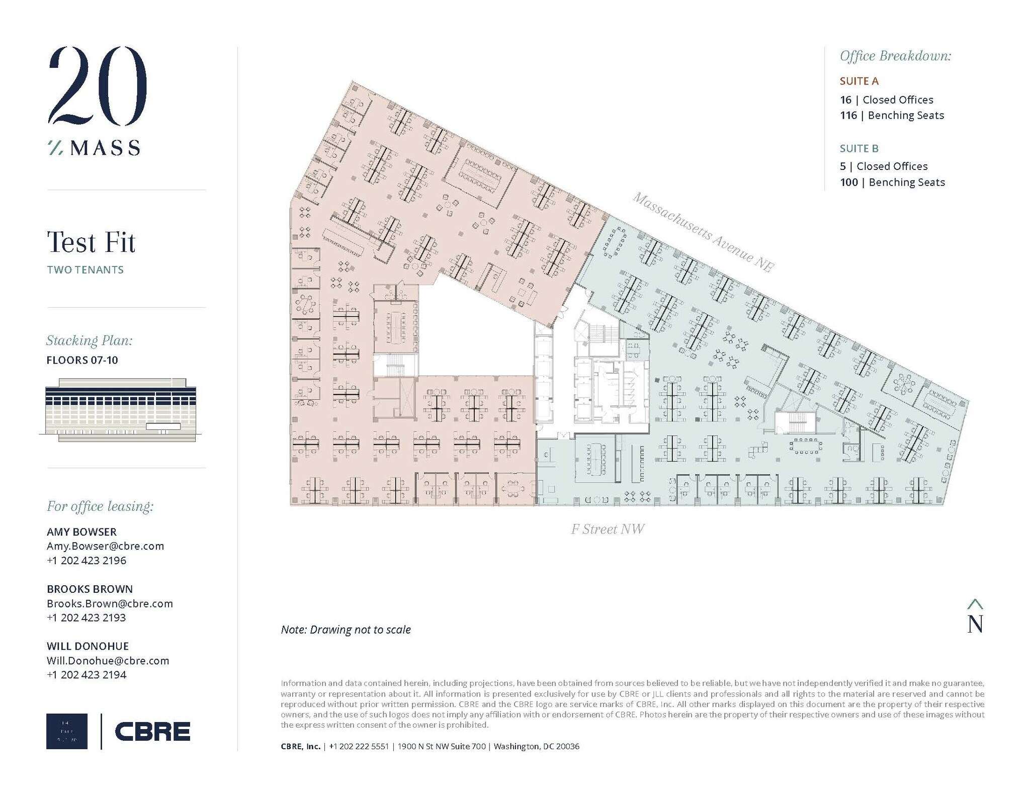 20 Massachusetts Ave NW, Washington, DC à louer Plan d’étage- Image 1 de 3