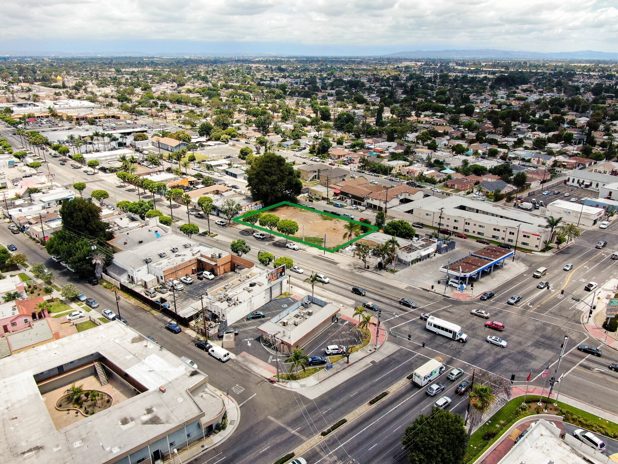 804-806 S Long Beach Blvd, Compton, CA for sale Aerial- Image 1 of 1