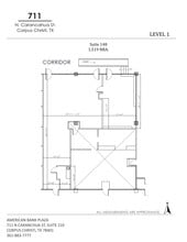 711 N Carancahua St, Corpus Christi, TX for lease Site Plan- Image 1 of 8