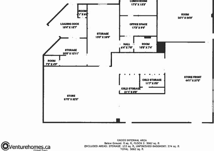 904 Water St, Peterborough, ON for lease - Floor Plan - Image 2 of 4