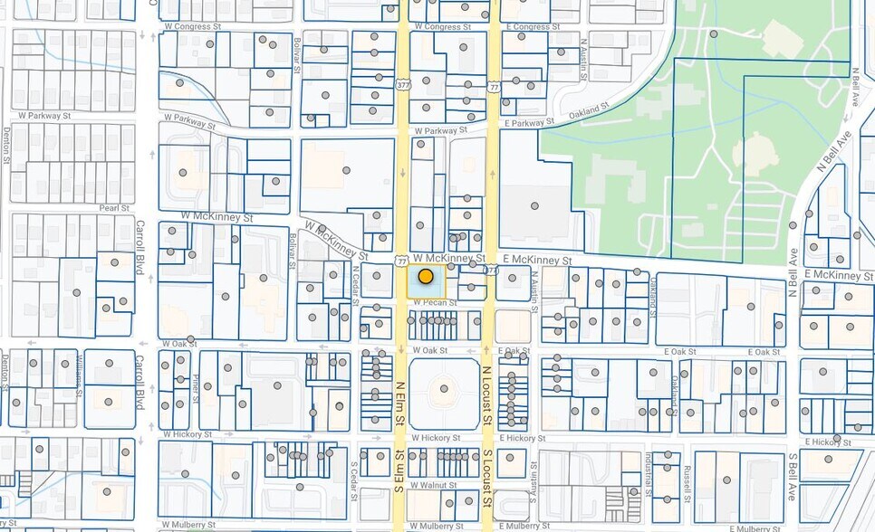 218 N Elm St, Denton, TX à louer - Plan cadastral - Image 2 de 2