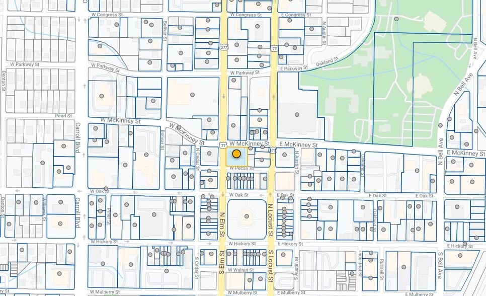 218 N Elm St, Denton, TX for lease - Plat Map - Image 2 of 2