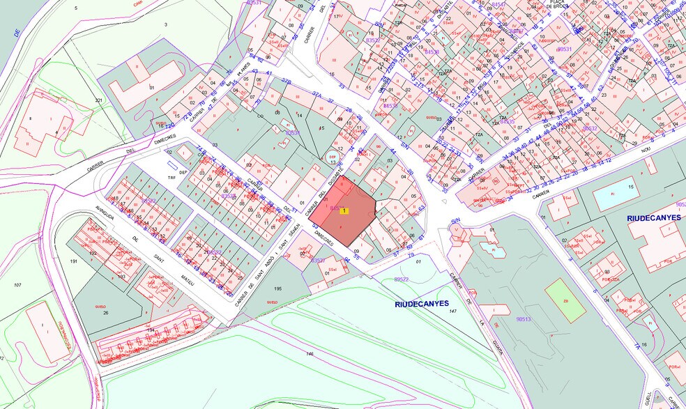 Terrain dans Riudecanyes, Tarragona à vendre - Plan cadastral - Image 2 de 2