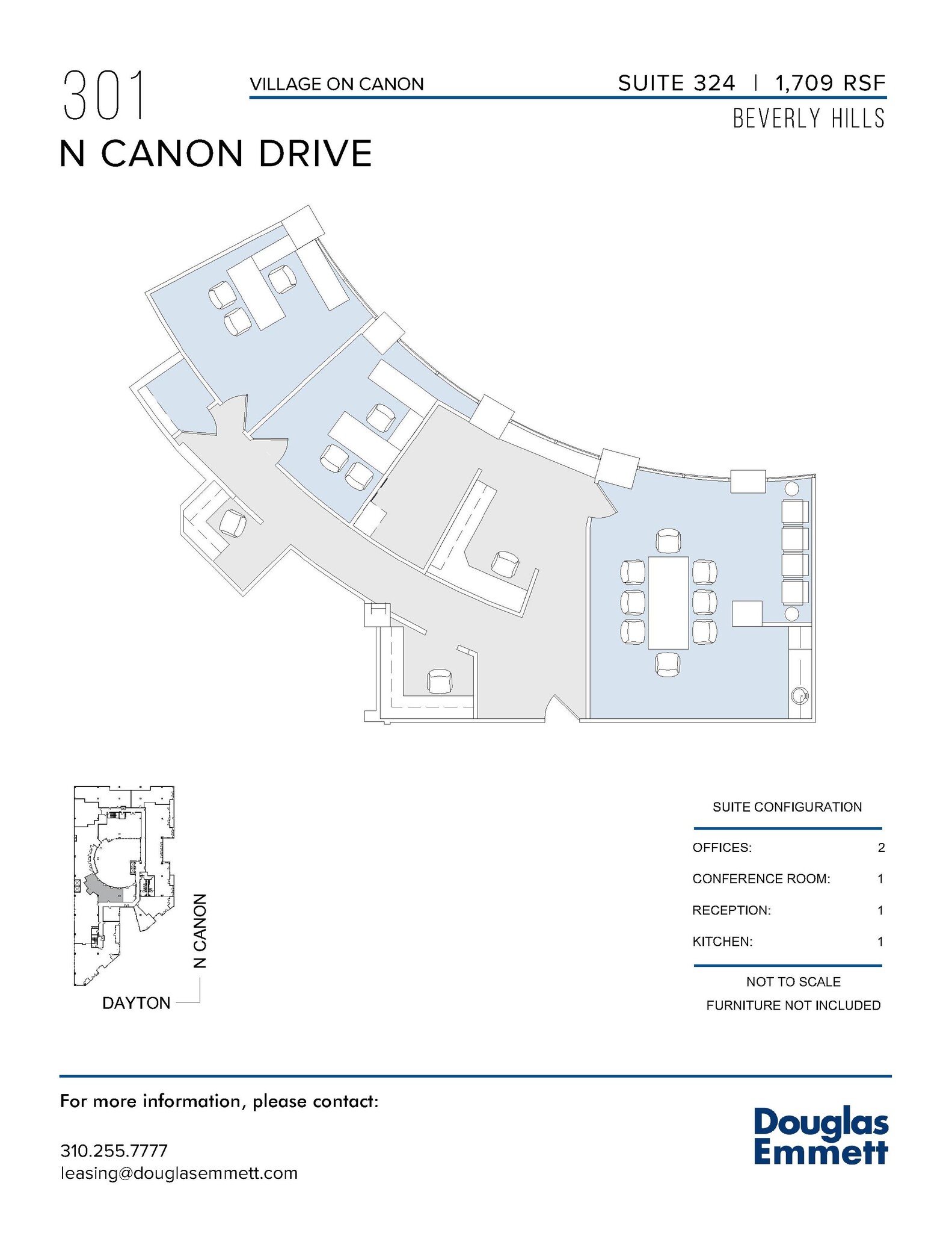 301-333 N Canon Dr, Beverly Hills, CA à louer Plan d’étage- Image 1 de 1