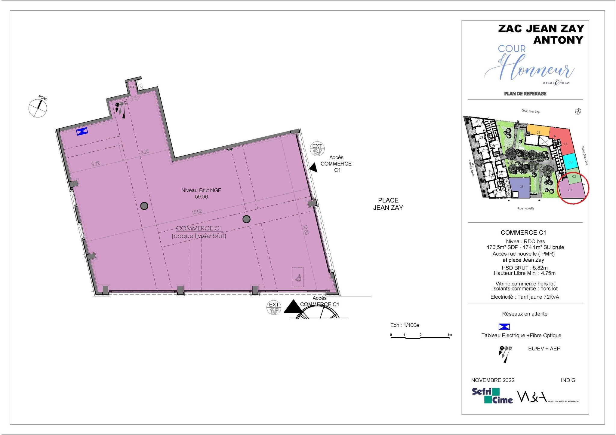 1 Place Simone Veil, Antony for lease Floor Plan- Image 1 of 1