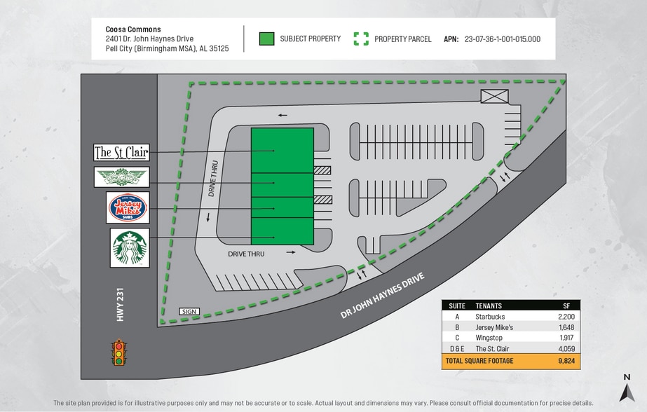 2401-2413 Dr John Haynes Dr, Pell City, AL for sale - Building Photo - Image 2 of 6