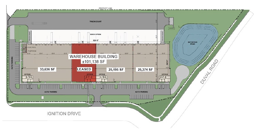 2555 Ignition Dr, Jacksonville, FL for lease Site Plan- Image 1 of 1
