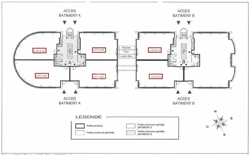 Bureau dans Montpellier à vendre - Plan d’étage - Image 2 de 6