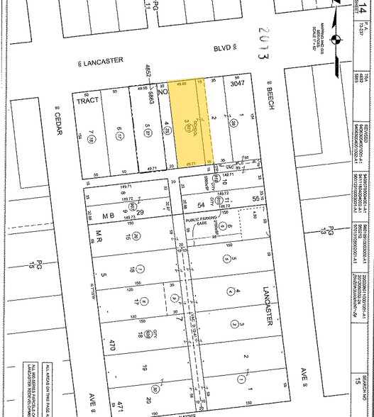 548 W Lancaster Blvd, Lancaster, CA à louer - Plan cadastral - Image 2 de 2