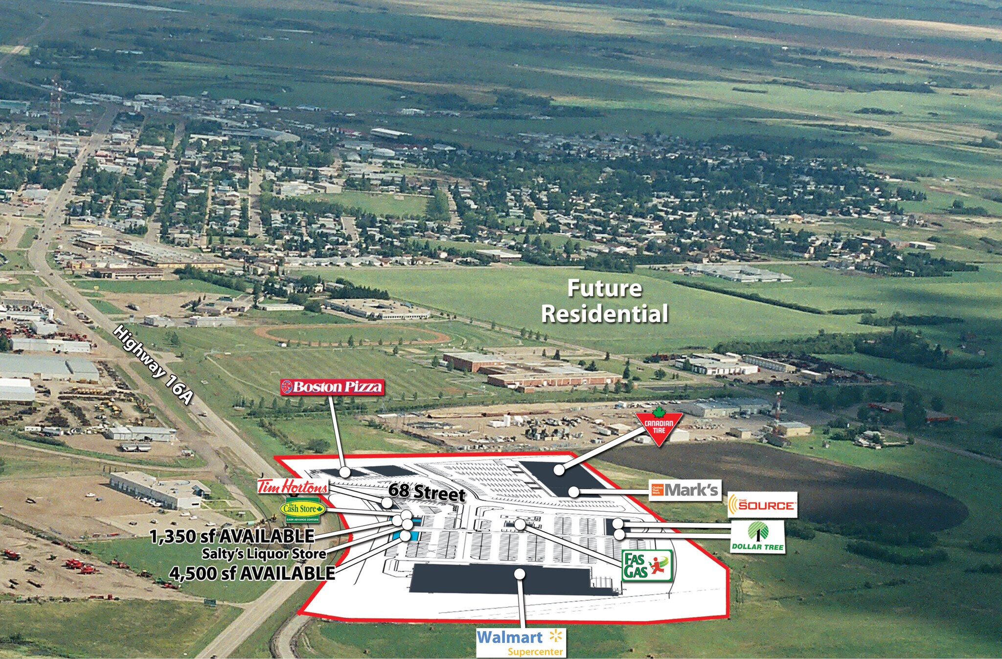 6817 Hwy-16A, Vegreville, AB for sale Aerial- Image 1 of 1