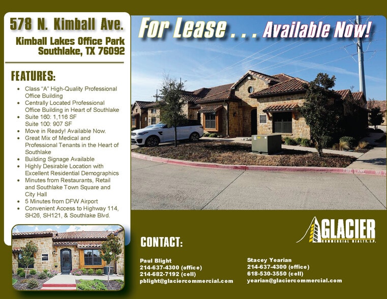 578 N Kimball Ave, Southlake, TX for lease - Building Photo - Image 1 of 6