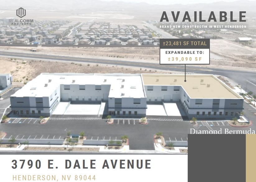 3790 E Dale Ave, Henderson, NV for lease - Building Photo - Image 1 of 9