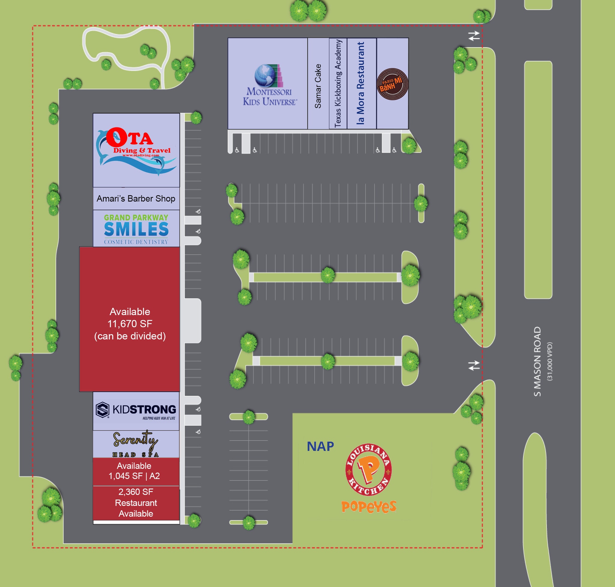 2004 S Mason Rd, Katy, TX à louer Plan de site- Image 1 de 1