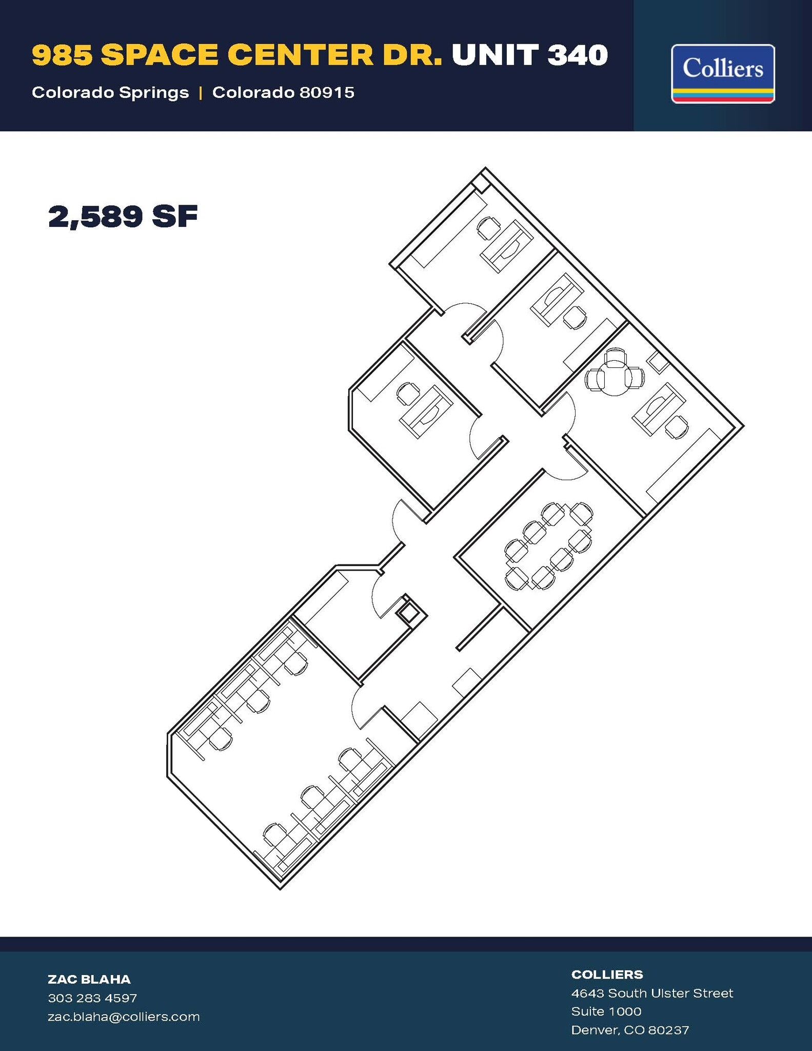 985 Space Center Dr, Colorado Springs, CO for lease Floor Plan- Image 1 of 1