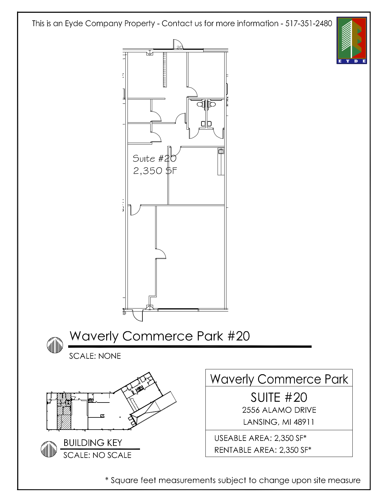 2556 Alamo Dr, Lansing, MI à louer Plan d’étage- Image 1 de 1