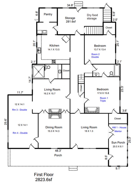 117 S Ridge Ave, Kannapolis, NC à vendre - Plan d’étage - Image 3 de 4